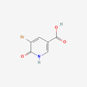 5-Bromo-6-hydroxynicotinic acid chemical structure (CAS 41668-13-7)