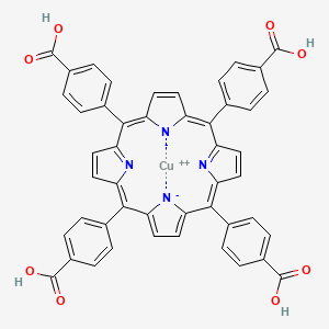 Cu(II) meso-Tetra(4-carboxyphenyl)porphine chemical structure (CAS 41699-93-8)