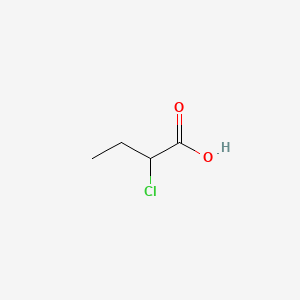 2-Chlorobutanoic acid chemical structure (CAS 4170-24-5)