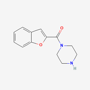 1-(1-Benzofuran-2-carbonyl)piperazine chemical structure (CAS 41717-31-1)