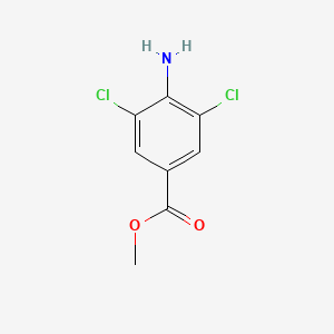 Methyl 4-amino-3,5-dichlorobenzoate chemical structure (CAS 41727-48-4)