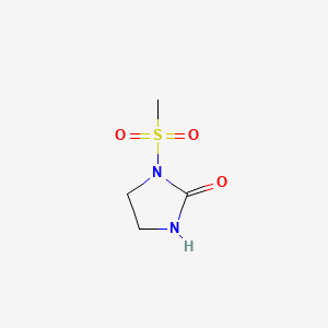 1-Methanesulfonyl-2-imidazolidinone chemical structure (CAS 41730-79-4)