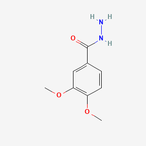 3,4-Dimethoxybenzohydrazide chemical structure (CAS 41764-74-3)