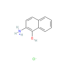 2-Aminonaphthalen-1-ol hydrochloride chemical structure (CAS 41772-23-0)