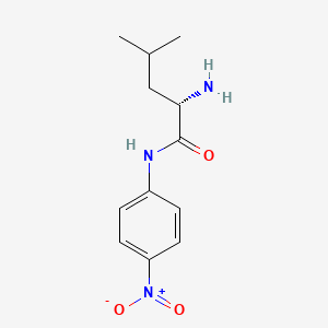 (S)-2-Amino-4-methyl-N-(4-nitrophenyl)pentanamide chemical structure (CAS 4178-93-2)