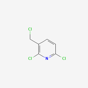 2,6-Dichloro-3-(chloromethyl)pyridine chemical structure (CAS 41789-37-1)