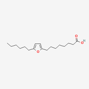 8-(5-Hexylfuran-2-yl)octanoic acid chemical structure (CAS 4179-44-6)