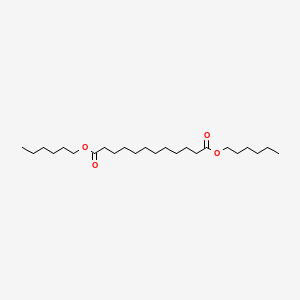 Dihexyl dodecanedioate chemical structure (CAS 41792-55-6)