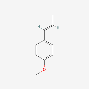 (E)-1-Methoxy-4-(prop-1-en-1-yl)benzene chemical structure (CAS 4180-23-8)