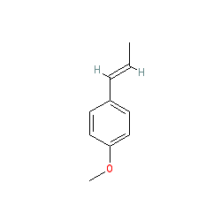 (E)-1-Methoxy-4-(prop-1-en-1-yl)benzene chemical structure (CAS 4180-23-8)