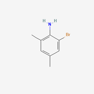 2-Bromo-4,6-dimethylaniline chemical structure (CAS 41825-73-4)