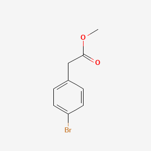 Methyl 2-(4-bromophenyl)acetate chemical structure (CAS 41841-16-1)
