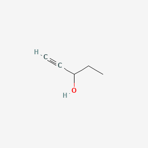 1-Pentyn-3-ol chemical structure (CAS 4187-86-4)