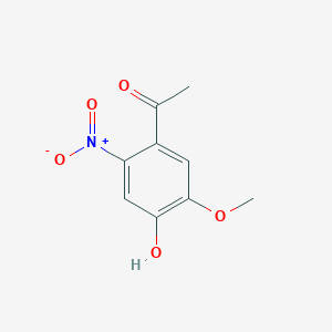 1-(4-Hydroxy-5-methoxy-2-nitrophenyl)ethanone chemical structure (CAS 418759-58-7)