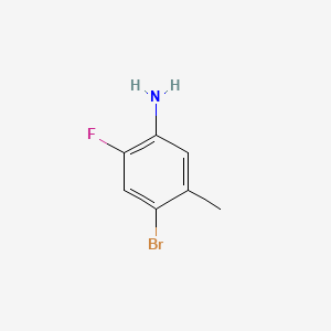 4-Bromo-2-fluoro-5-methylaniline chemical structure (CAS 418762-26-2)