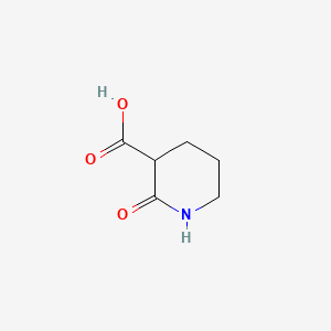 2-Oxopiperidine-3-carboxylic acid chemical structure (CAS 41888-21-5)