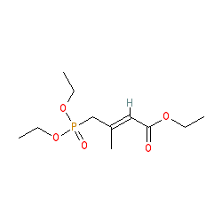 Ethyl 4-(diethoxyphosphoryl)-3-methylbut-2-enoate chemical structure (CAS 41891-54-7)