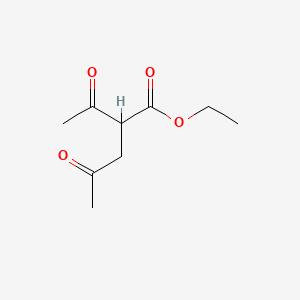 Ethyl 2-acetyl-4-oxopentanoate chemical structure (CAS 41892-81-3)