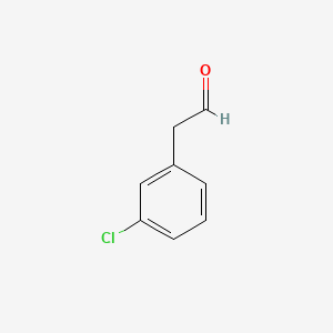 2-(3-Chlorophenyl)acetaldehyde chemical structure (CAS 41904-40-9)