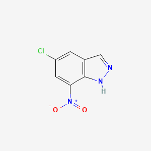 5-Chloro-7-nitro-1H-indazole chemical structure (CAS 41926-18-5)