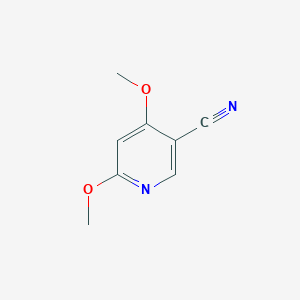 4,6-Dimethoxynicotinonitrile chemical structure (CAS 41935-72-2)