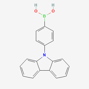 (4-(9H-Carbazol-9-yl)phenyl)boronic acid chemical structure (CAS 419536-33-7)