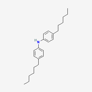 Bis(4-hexylphenyl)amine chemical structure (CAS 419566-33-9)