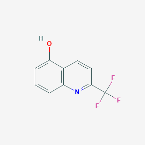 2-(Trifluoromethyl)quinolin-5-ol chemical structure (CAS 41958-06-9)