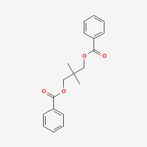 2,2-Dimethylpropane-1,3-diyl dibenzoate chemical structure (CAS 4196-89-8)