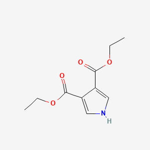 Diethyl 1H-pyrrole-3,4-dicarboxylate chemical structure (CAS 41969-71-5)