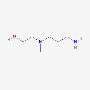 2-((3-Aminopropyl)(methyl)amino)ethanol chemical structure (CAS 41999-70-6)