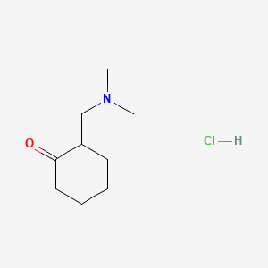 2-((Dimethylamino)methyl)cyclohexanone hydrochloride chemical structure (CAS 42036-65-7)