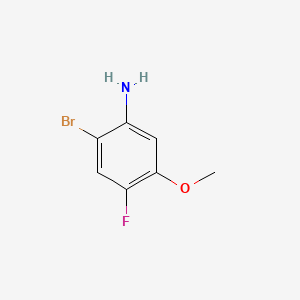 2-Bromo-4-fluoro-5-methoxyaniline chemical structure (CAS 420786-92-1)