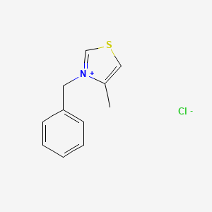 3-Benzyl-4-methylthiazol-3-ium chloride chemical structure (CAS 4209-18-1)