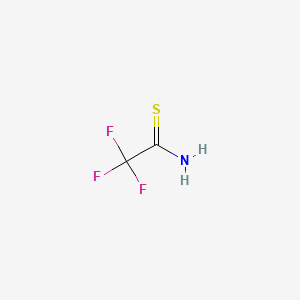 2,2,2-Trifluoroethanethioamide chemical structure (CAS 421-52-3)