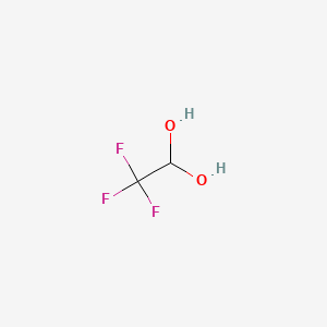 2,2,2-Trifluoroethane-1,1-diol chemical structure (CAS 421-53-4)