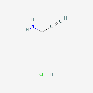 But-3-yn-2-amine hydrochloride chemical structure (CAS 42105-26-0)