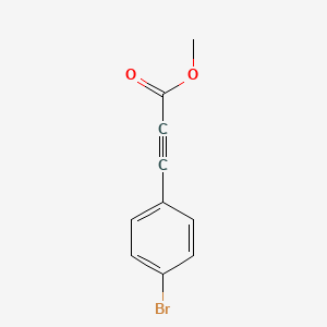Methyl 3-(4-bromophenyl)propiolate chemical structure (CAS 42122-27-0)