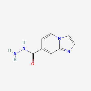 Imidazo[1,2-a]pyridine-7-carbohydrazide chemical structure (CAS 421595-78-0)