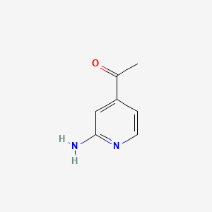 1-(2-Aminopyridin-4-yl)ethanone chemical structure (CAS 42182-25-2)