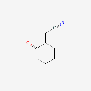 2-(2-Oxocyclohexyl)acetonitrile chemical structure (CAS 42185-27-3)
