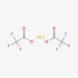 Palladium(II) 2,2,2-trifluoroacetate chemical structure (CAS 42196-31-6)