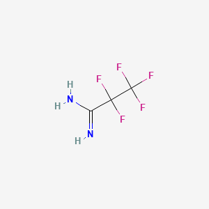 Pentafluoropropylamidine chemical structure (CAS 422-62-8)