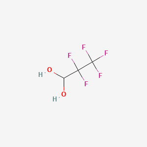 2,2,3,3,3-Pentafluoropropane-1,1-diol chemical structure (CAS 422-63-9)
