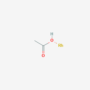 Acetoxyrhodium(1:x) chemical structure (CAS 42204-14-8)