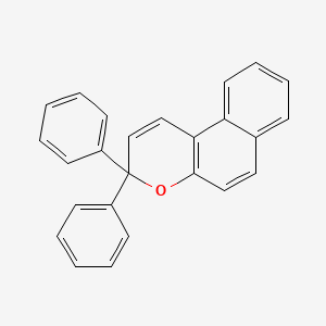 3,3-Diphenyl-3H-benzo[f]chromene chemical structure (CAS 4222-20-2)