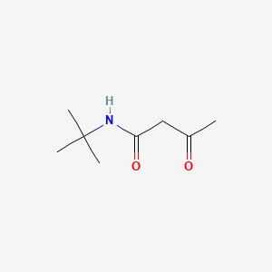 N-(tert-Butyl)-3-oxobutanamide chemical structure (CAS 42222-06-0)