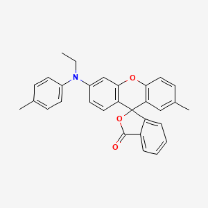 6'-(Ethyl(p-tolyl)amino)-2'-methyl-3H-spiro[isobenzofuran-1,9'-xanthen]-3-one chemical structure (CAS 42228-32-0)