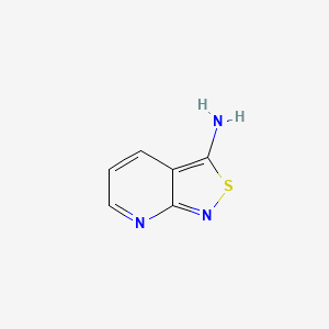 Isothiazolo[3,4-b]pyridin-3-amine chemical structure (CAS 42242-06-8)