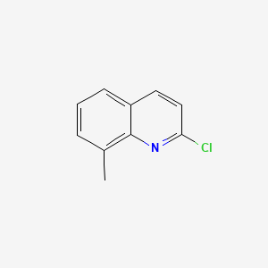 2-Chloro-8-methylquinoline chemical structure (CAS 4225-85-8)